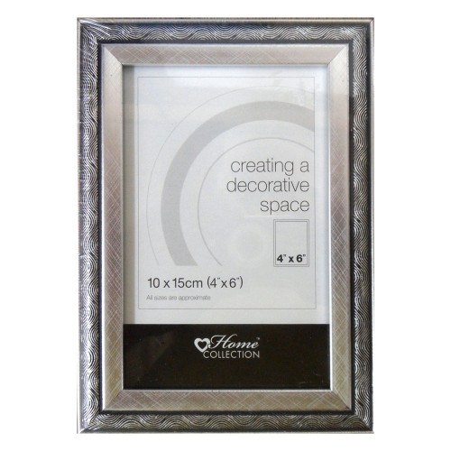 4x6" Silver Swirl Photo Frame